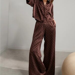 Lunya washable silk high rise pant set